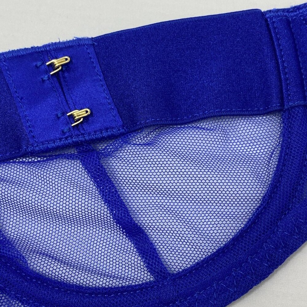 Agent Provocateur Caity Cobalt Blue Demi Bra NWT $185 - Picture 12 of 16